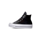 Tenis Converse Botas Cuero Ctas Lift Para Mujer-Negro