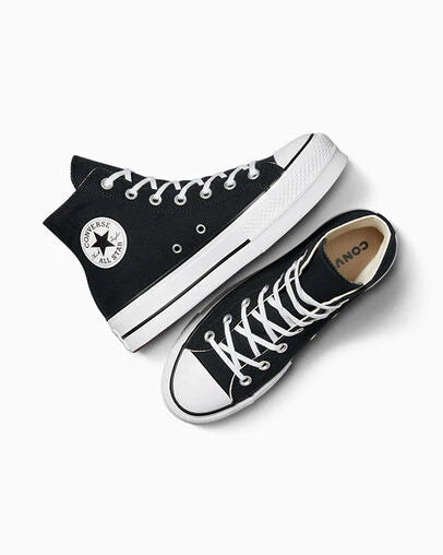 Converse All Star Plataforma Bota Mujer Negro