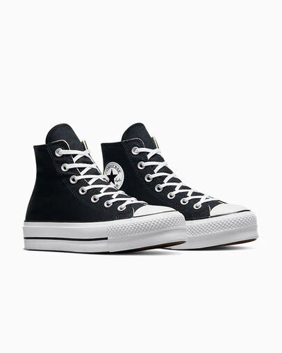 Converse All Star Plataforma Bota Mujer Negro