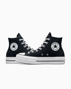 Converse All Star Plataforma Bota Mujer Negro