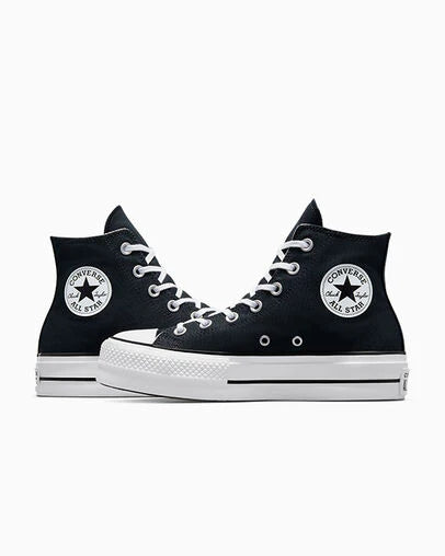 Converse All Star Plataforma Bota Mujer Negro