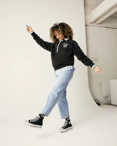 Converse All Star Plataforma Bota Mujer Negro
