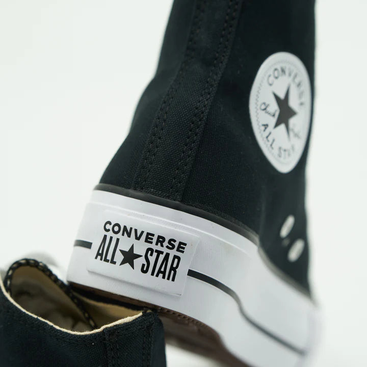 Converse All Star Plataforma Bota Mujer Negro
