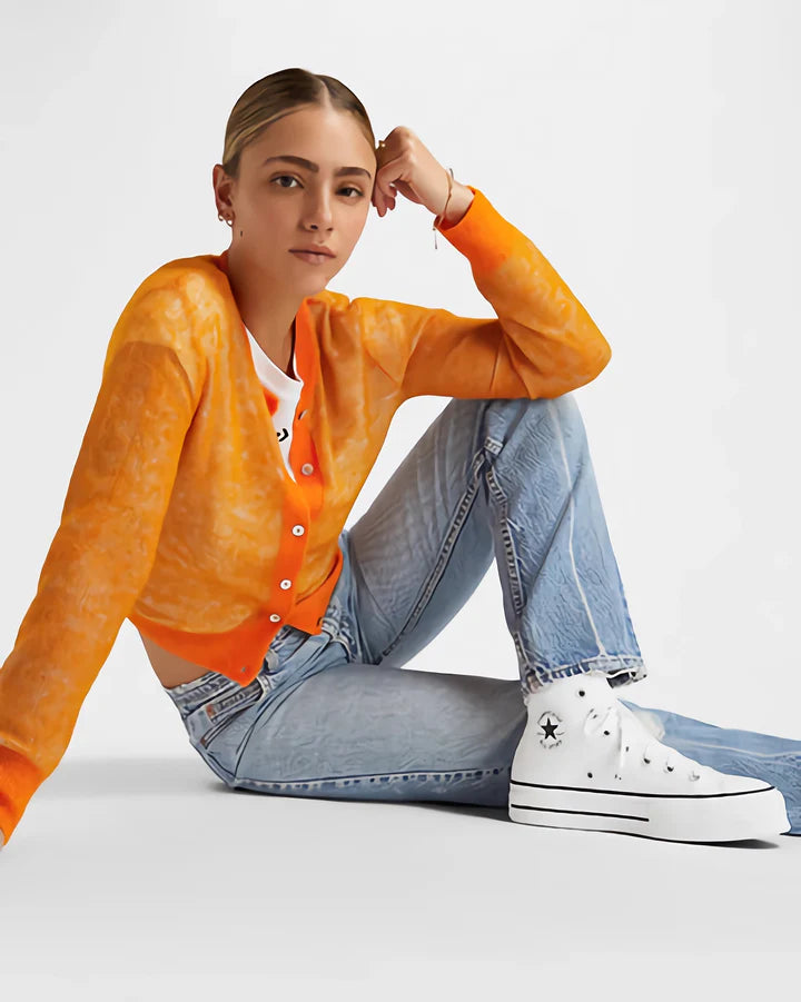 Converse All Star Plataforma Bota Mujer Blanco