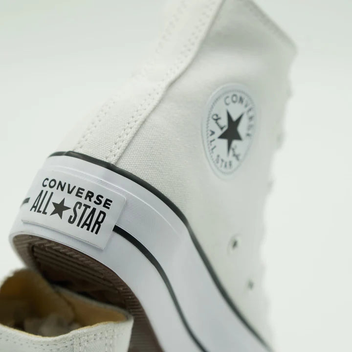 Converse All Star Plataforma Bota Mujer Blanco