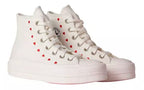 Converse Dama Chuck Taylor All Star Corazones Blanco Rojo