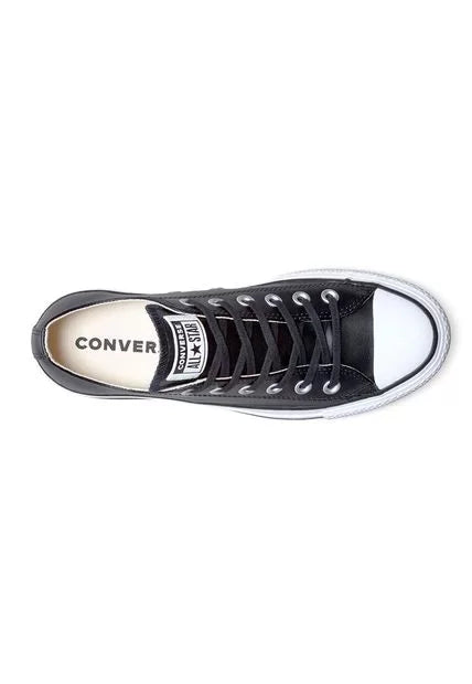 Productos Tenis Converse Chuck Taylor AllStar LiftClean Cuero-Negro