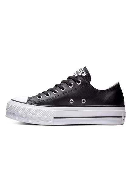 Productos Tenis Converse Chuck Taylor AllStar LiftClean Cuero-Negro