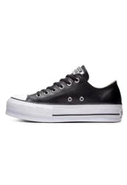 Productos Tenis Converse Chuck Taylor AllStar LiftClean Cuero-Negro