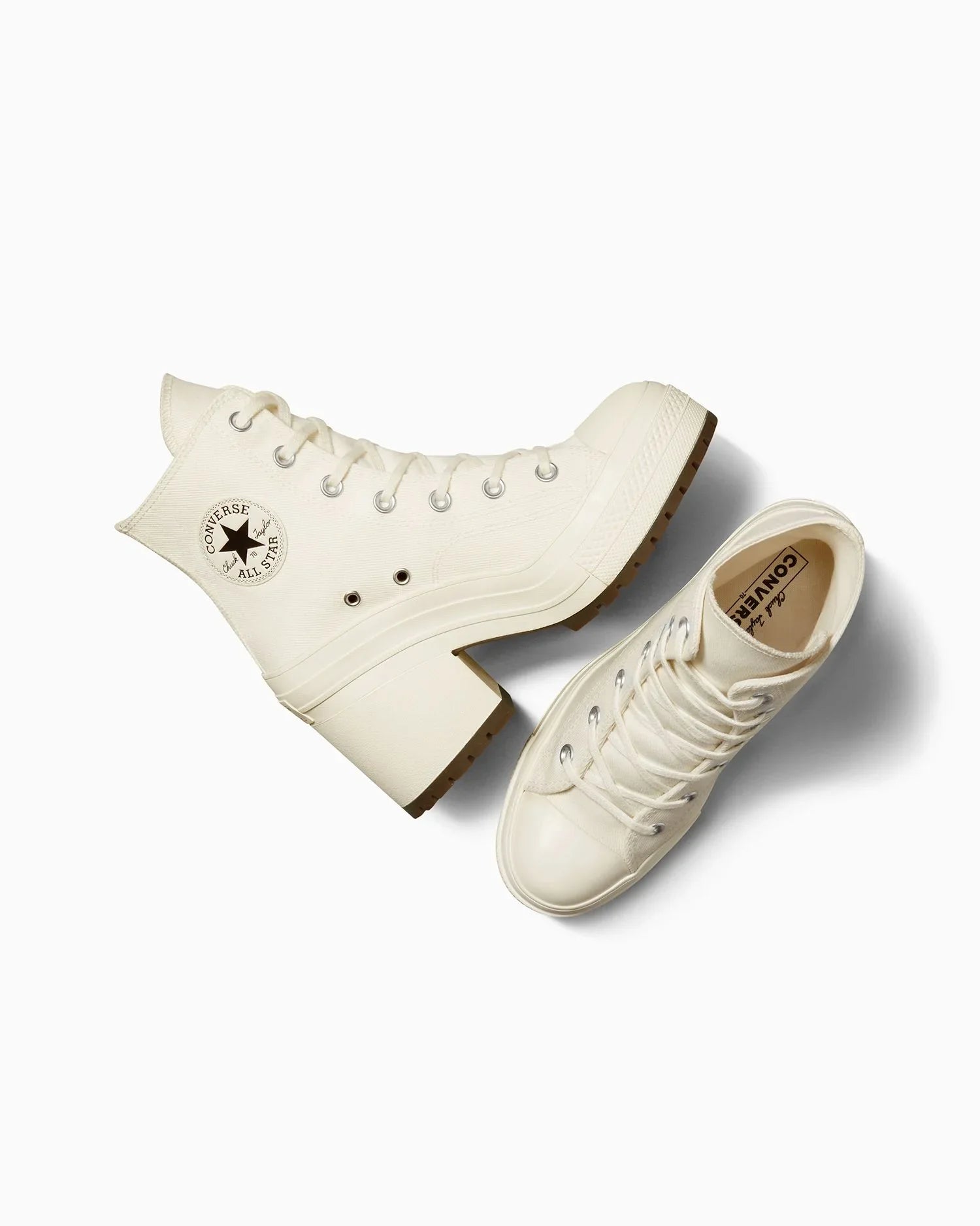 Unisex Converse Chuck 70 De Luxe Heel High Top Egret