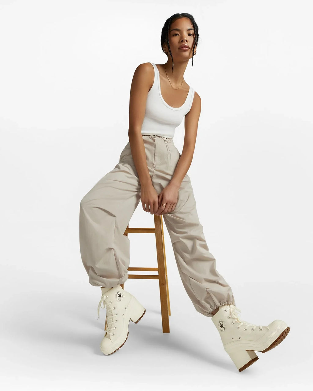 Unisex Converse Chuck 70 De Luxe Heel High Top Egret